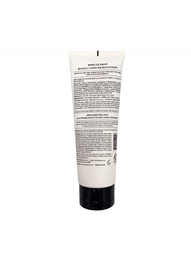 Rated Green - Hair Treatment for Dry, Damaged Hair - 3 Steps Care: Protein, Moisturizing, Nutrition - Cold Pressed Organic Shea Butter Real Change Treatment - 8.11 fl. oz - Softening Hair Mask - Image 3