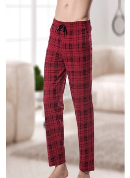 KLY Thin Single Bottom Very Comfortable Plaid Cotton Pajamas 