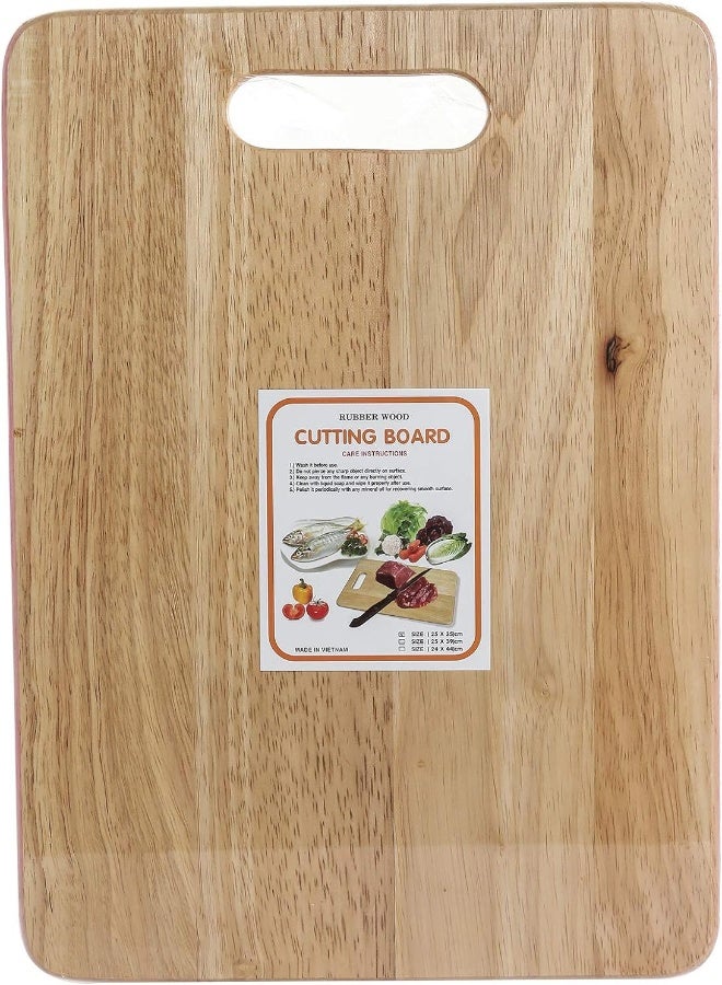 AKDC Wooden Cutting Board - Beige, 25 X 35 Cm - Image 2