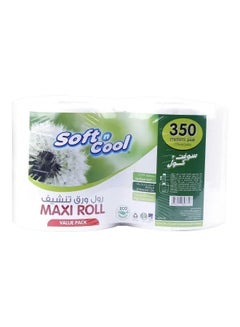 Soft n Cool Value Pack Maxi Roll, 1 Ply, Pack Of 2, 2X175MTR 