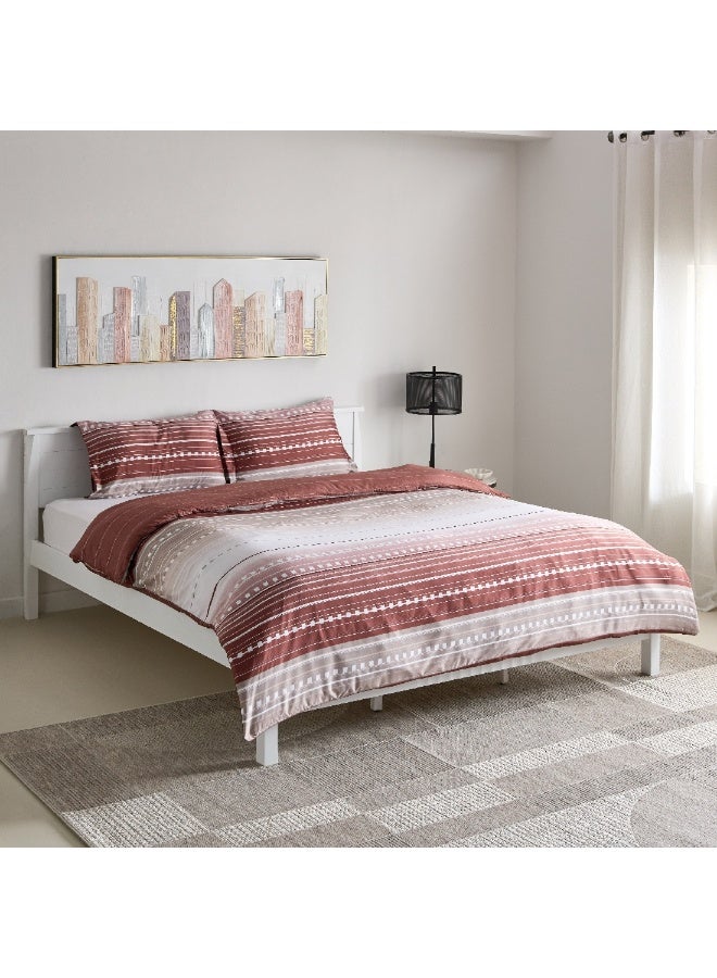 Home Box Mia Sofia 3-Pieces Printed Microfiber Super King Duvet Cover Set 240 x 220 cm  - Image 2