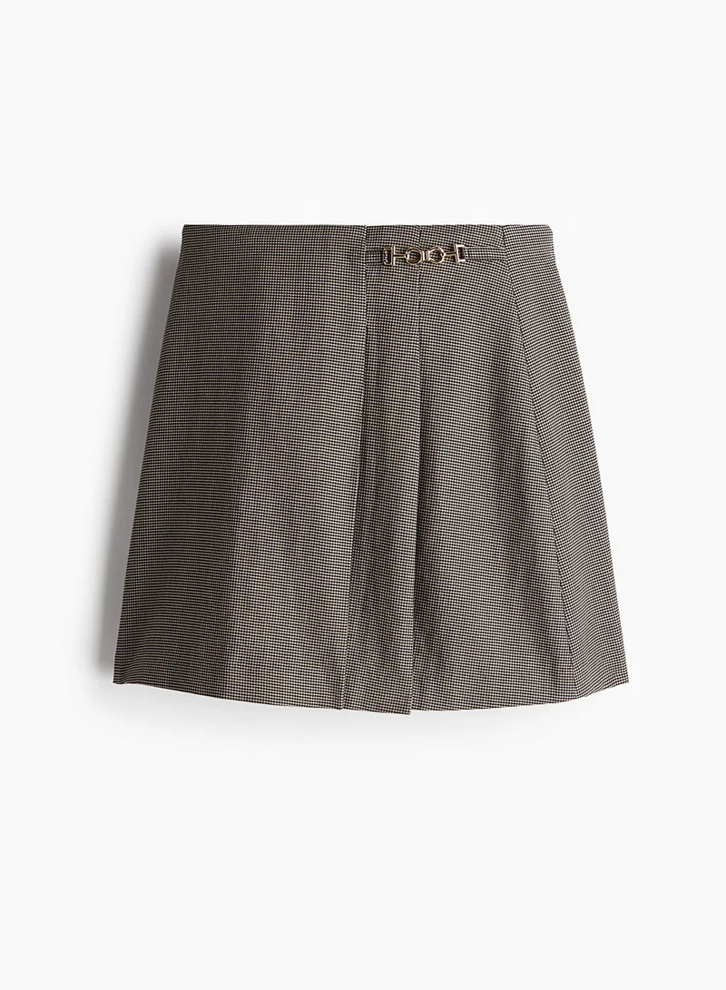 H&M Metal-Detail Mini Skirt