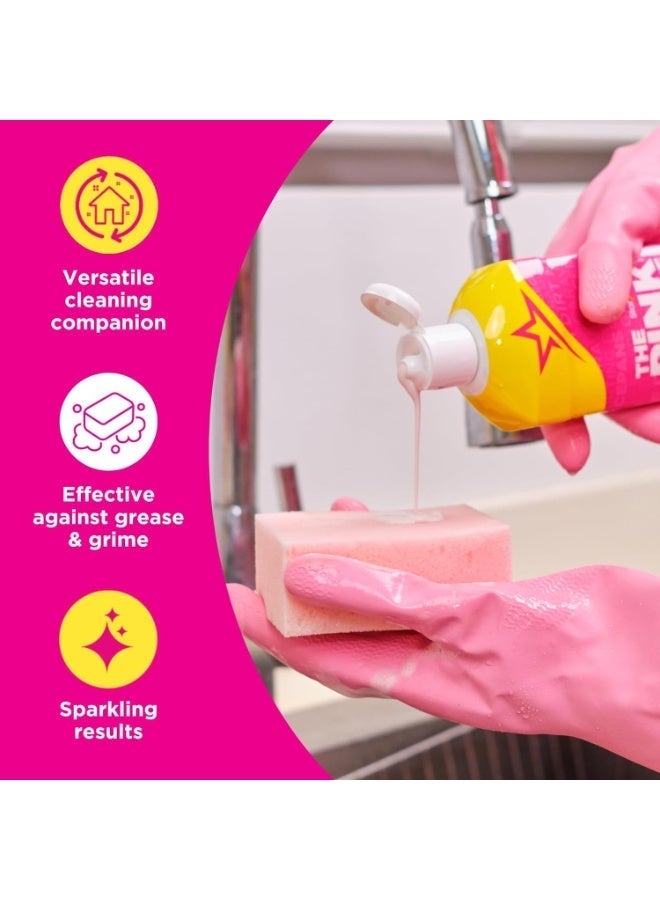 The Pink Stuff Stardrops Miracle Cream Cleaner 500ml – Pack of 4, All-Purpose Household Cleaner, Removes Stains & Dirt - Image 3