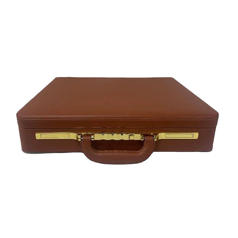Retro Pu Leather Briefcase Business Travel Portable Briefcase Lawyer Handbag Men'S Briefcase - Image 1