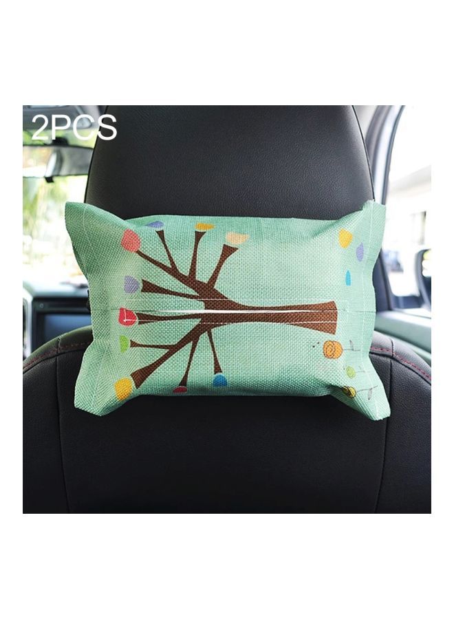 نيبمينينت مجموعة حافظات قماشية لتعليق عبوات المناديل الورقية، مكونة من قطعتين - Image 2