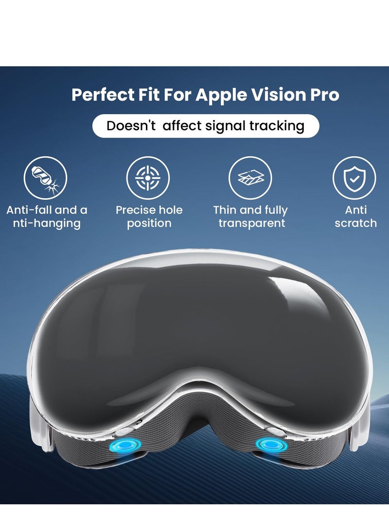 حافظة TPU لجهاز Apple Vision Pro - نحيفة، مقاومة للصدمات، غطاء واقي شفاف لجهاز VR، أسلوب دفاعي نهائي - Image 4
