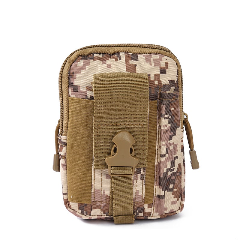Outdoor Special Offer Camouflage Tactical Waist Bag Outdoor Mountaineering Anti-splashing Waist Bag Travel Multifunctional Mobile Phone Bag The Desert Digital
