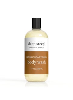 Deep Steep Brown Sugar Vanilla Body Wash 17 Fz  - Image 1