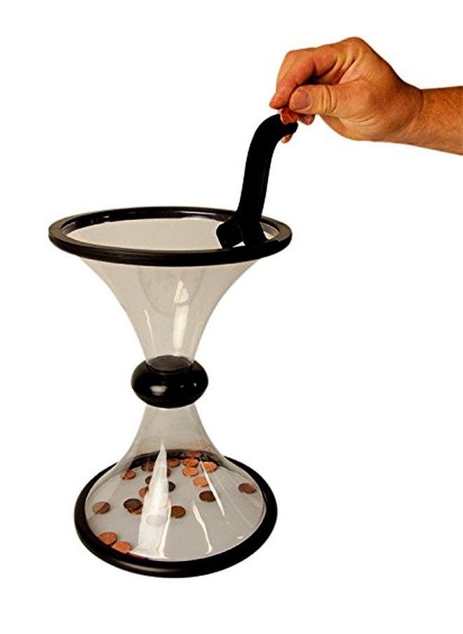 Bo-Toys - Vortex Gravity Defying Coin Bank , Watch Money Defy Gravity Circling Around When Saving Loose Coins - Image 1