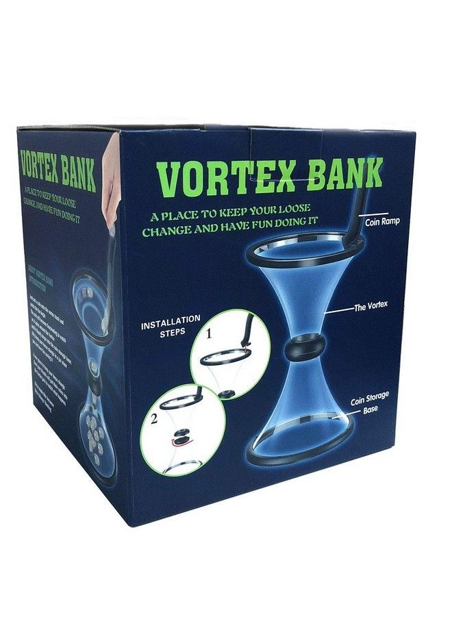 Bo-Toys - Vortex Gravity Defying Coin Bank , Watch Money Defy Gravity Circling Around When Saving Loose Coins - Image 1