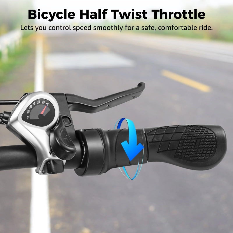 Electric Half Twist Throttle Grip Set 20X Right Handle Waterproof Anti Slip For Scooter - Image 4