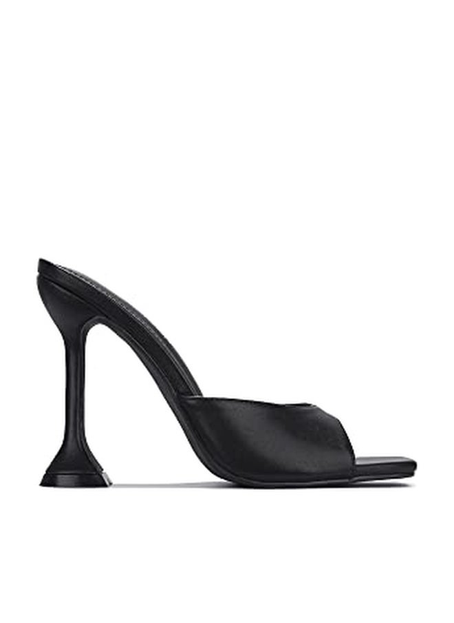 Cape Robbin Lithe Sexy High Heels for Women, Square Open Toe Shoes Heels - Black Size 8 - Image 1