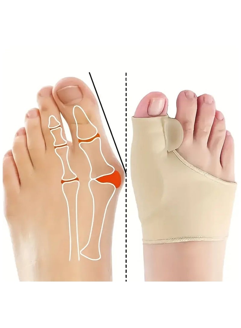 أوريتي قطعتان من جبيرة Hallux Valgus، مصحح البروز، جل فاصل، مصحح إصبع القدم الكبير، واقي، تصحيح البروز - Image 1