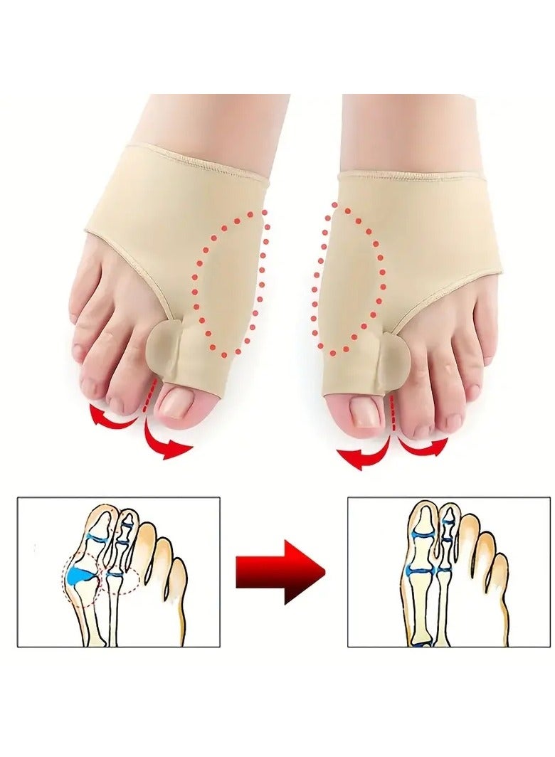 أوريتي قطعتان من جبيرة Hallux Valgus، مصحح البروز، جل فاصل، مصحح إصبع القدم الكبير، واقي، تصحيح البروز - Image 5