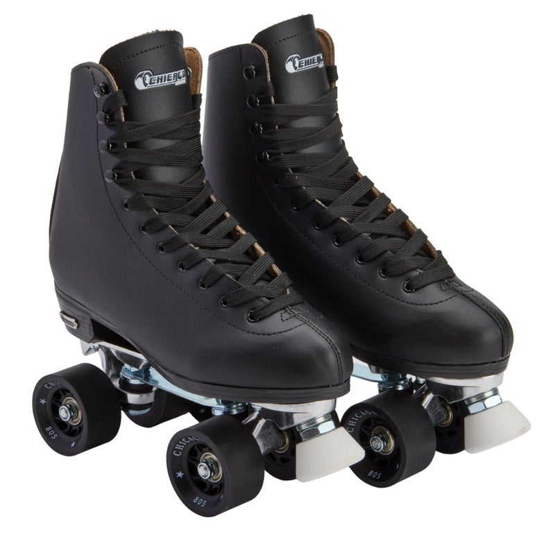 Chicago Skates Chicago Quad Roller Skates for Girls & Boys â€“ Durable, Top Performance Indoor/Outdoor Use or Roller Derby - Classic Deluxe Leather High-Top Boots with 60mm Urethane Wheels & Semi-Precision Bearings - Image 1