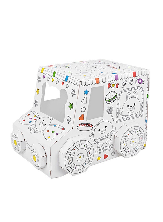 NIBEMINENT 5-Piece Doodle Drawing Castle Creative Kids Playing Toy Set 28x2x21cm - Image 1
