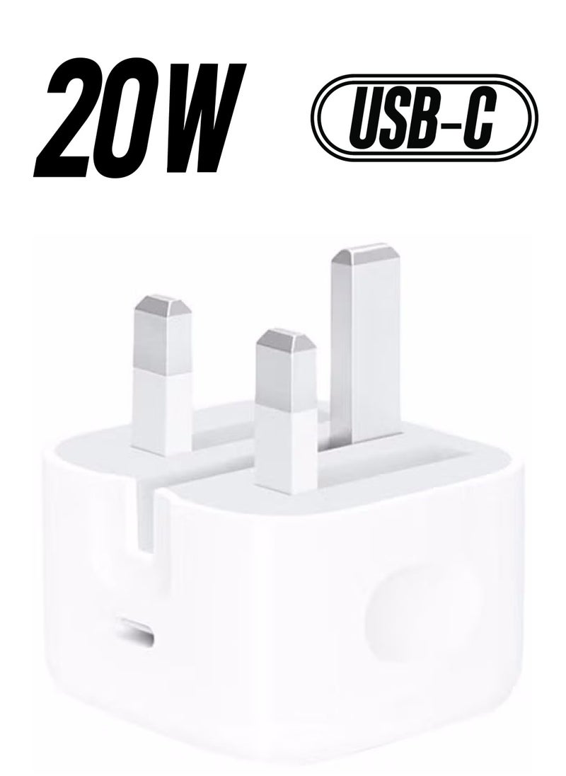 Generic - iPhone 20W Fast Charger | USB C Wall Fast Charger Compatible with iPhone 15/14/14 Pro/14 Pro Max/13/12/SE2020/11/XR/XS Max/X/iPad - Image 1