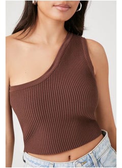 FOREVER 21 Sweater-Knit One-Shoulder Crop Top  - Image 3