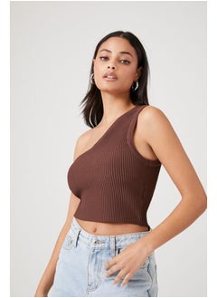 FOREVER 21 Sweater-Knit One-Shoulder Crop Top  - Image 4