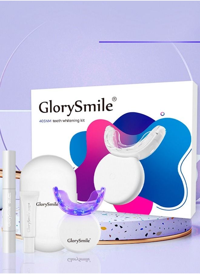 GlorySmile - Teeth Whitening Kit with LED Light Teeth Whitening Pen with 32X Powerful Blue Rechargeable LED Light Effective for Sensitive Teeth Comfortable and Accelerated Teeth Whitening - Image 1