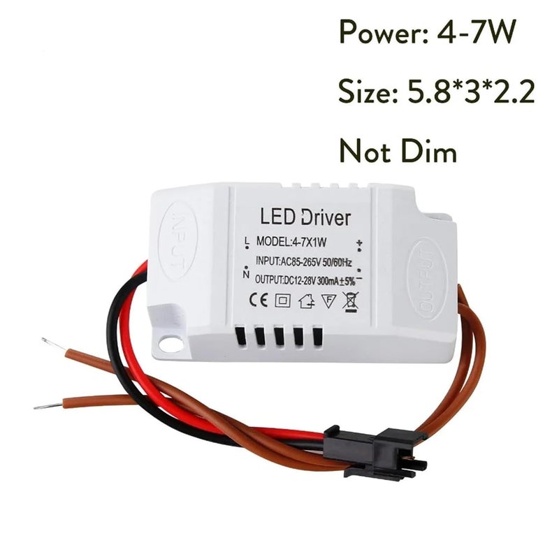 4 7W LED Constant Current Driver Power Supply 85 265V 300mA External Drive - Image 5