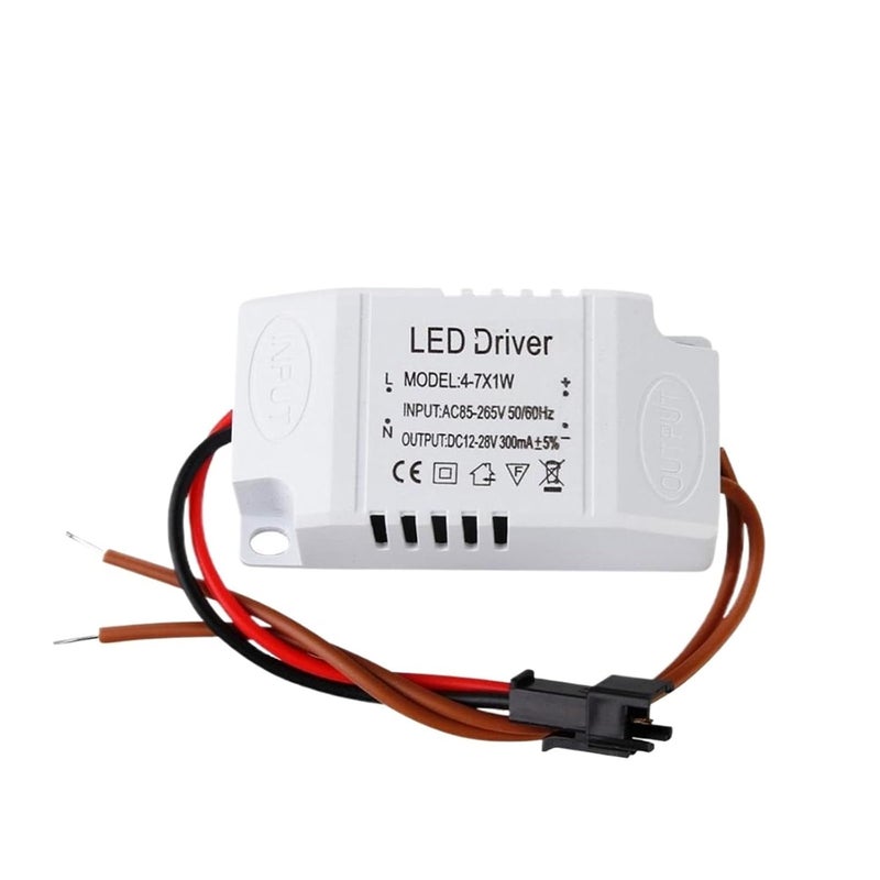 4 7W LED Constant Current Driver Power Supply 85 265V 300mA External Drive - Image 1