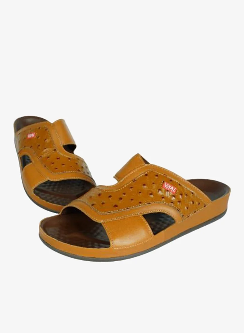Vital Caramel 148-1095 Vital Mens Vital - Nappa/Thomas Sandals 09114B Caramel for Men | Best Price UAE