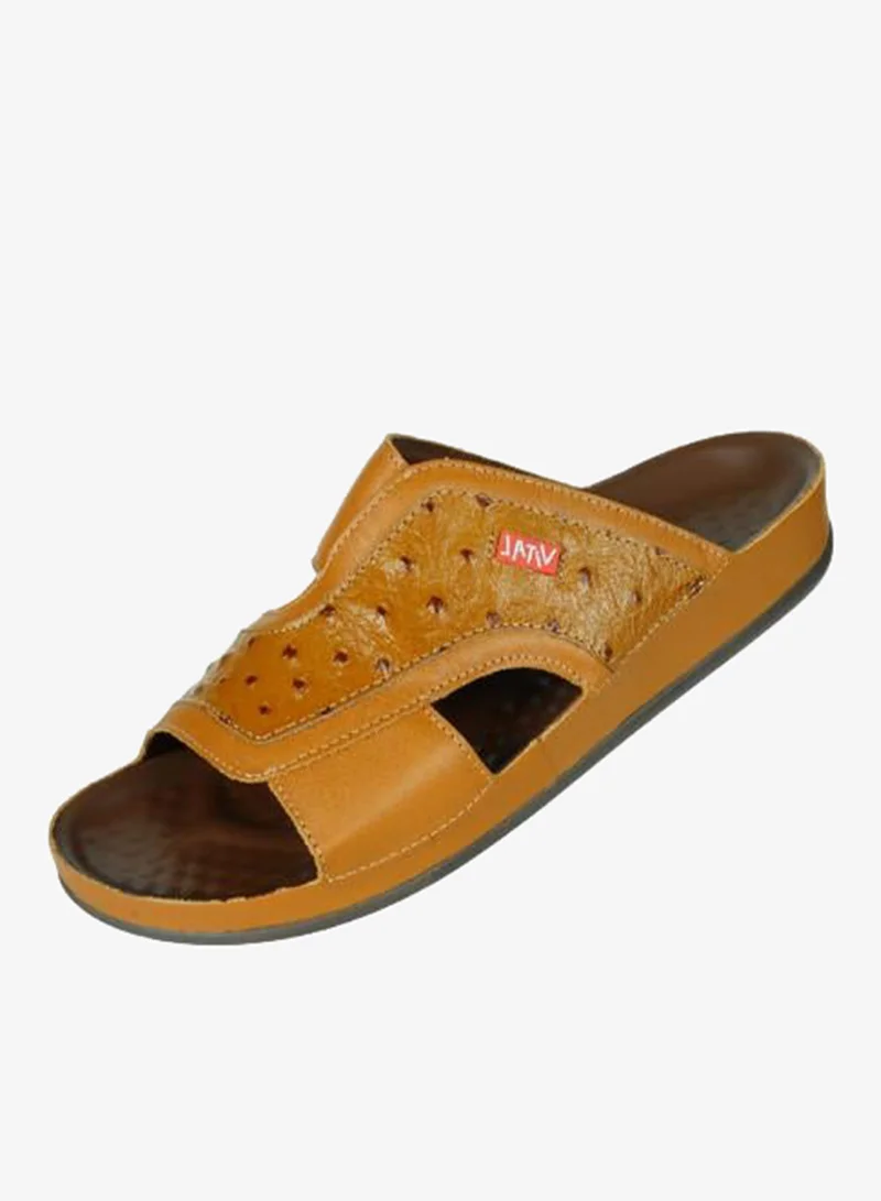 فايتال صندل فيتال رجالي 148-1095 - جلد توماس كاراميل