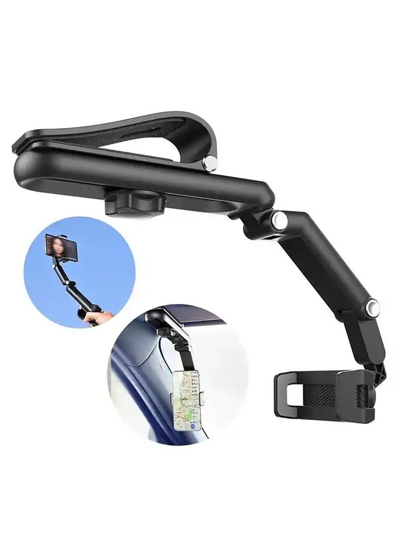 Car Phone Holder for Sun Visor Rotatable and Foldable Dashboard Car Mobile Phone Holder for All Mobile Phones - Image 2