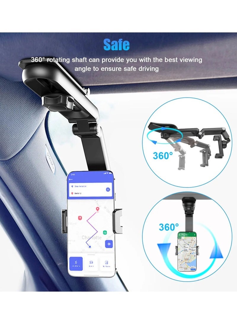 Car Phone Holder for Sun Visor Rotatable and Foldable Dashboard Car Mobile Phone Holder for All Mobile Phones - Image 3