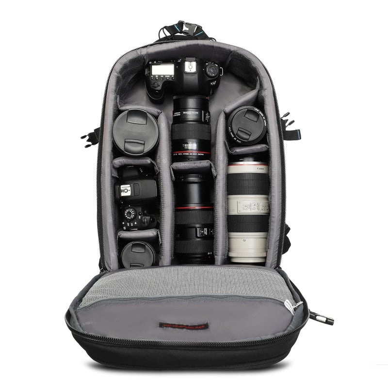 Mobius Trensetter Pro DSLR Backpack Bag with Rain Cover|100% Waterproof Camera Bag with 15.4Inch Laptop Compartment Tripod Holder|Suitable for 18-135 85mm-F1 8 70-200 lenses Flash Charger Slot - Image 3