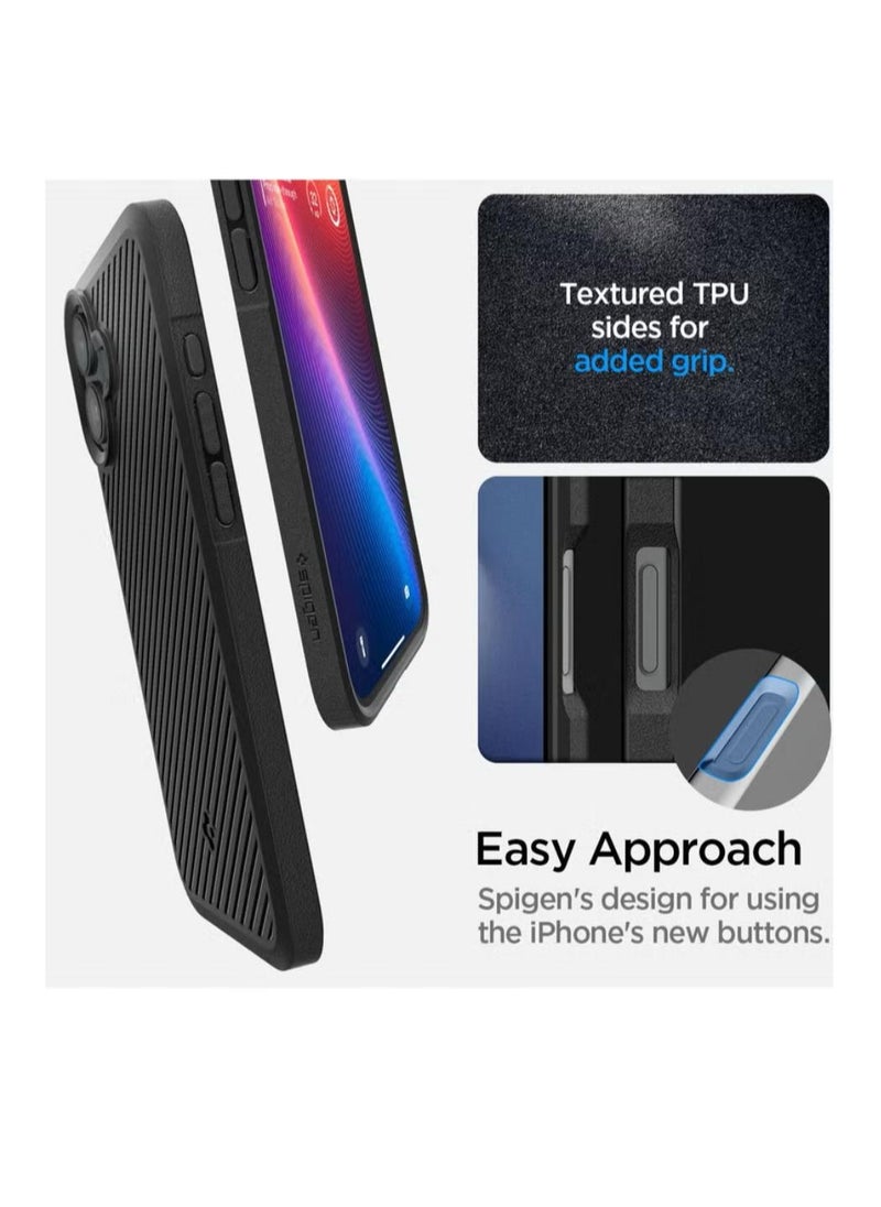 غطاء حماية Core Armor لهاتف iPhone 16 Plus (2024) - أسود غير لامع