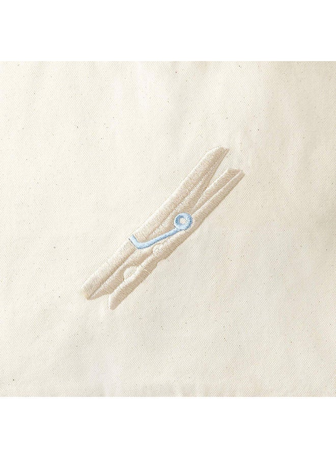 Canvas Clothespin Bag Off-White - Image 4