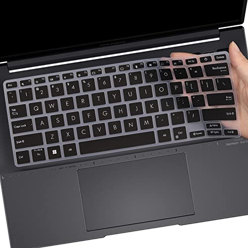 Saco Laptop Keyboard Cover Skin for 2022 OLED ASUS Vivobook 14 X1405ZA, Vivobook S14 Flip TN3402QA/ S3402ZA, Zenbook 14 UX3402ZA 14 Inch Laptop(Not Fit for ASUS Vivobook S14 S3407/M3407/M1407/X1407) - Image 1