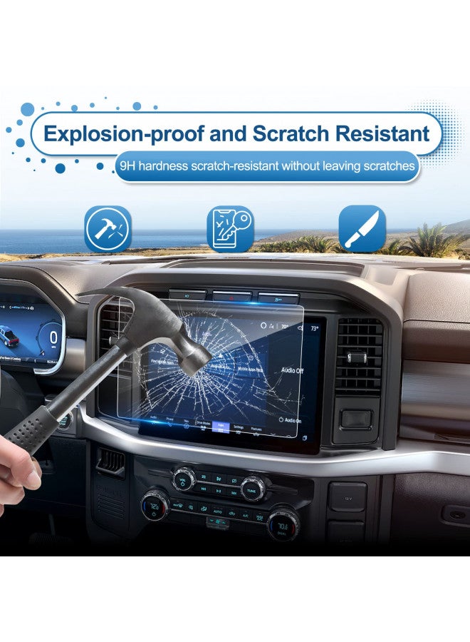 Coleya 2021-2024 2025 Ford F-150 Screen Protector for Ford F-150 (STX/XLT/Lariat/Platinum/Limited/Tremor/Raptor/King Ranch) SYNC4 12In Touchscreen, Tempered Glass 2023 2024 F150 Pickup Accessories 12" - Image 4