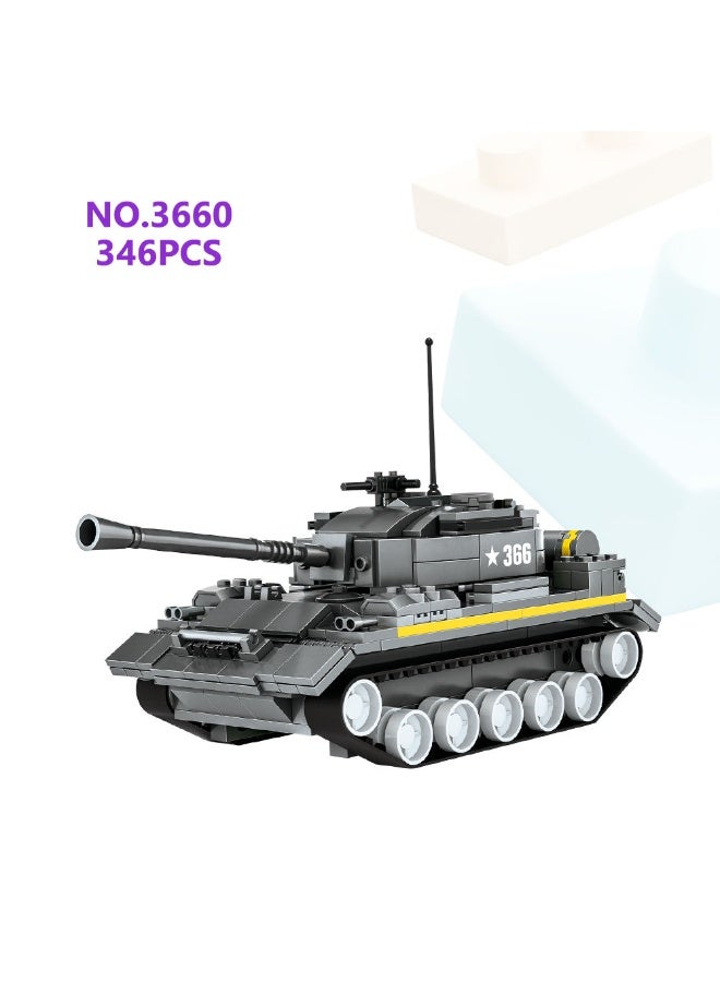 wange Legion Heavy Tank Building Blocks Set 3660 (Age 6+,346 Pieces) - Image 1