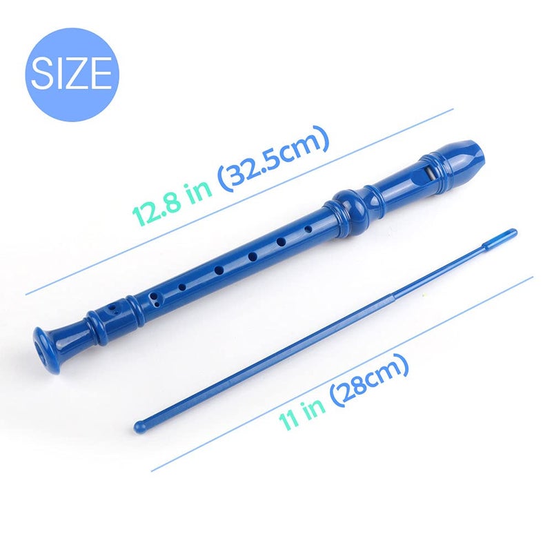 Mr.Power Soprano Recorder German Style C Key 8 Holes Easy Instrument for Beginners School Student Home Entertainment (Blue) - Image 5