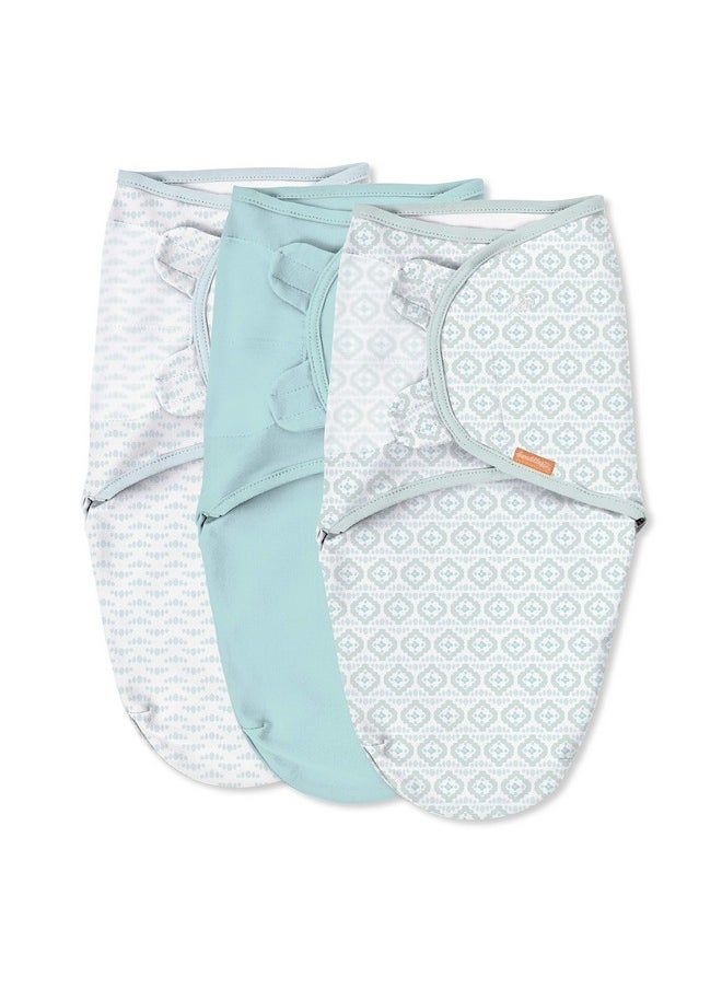 SwaddleMe - SwaddleMe by Ingenuity Original Swaddle, Size Small/Medium, For Ages 0-3 Months, 7-14 Pounds, Up to 26 Inches Long, 3-Pack Baby Swaddle Blanket Wrap - Image 1