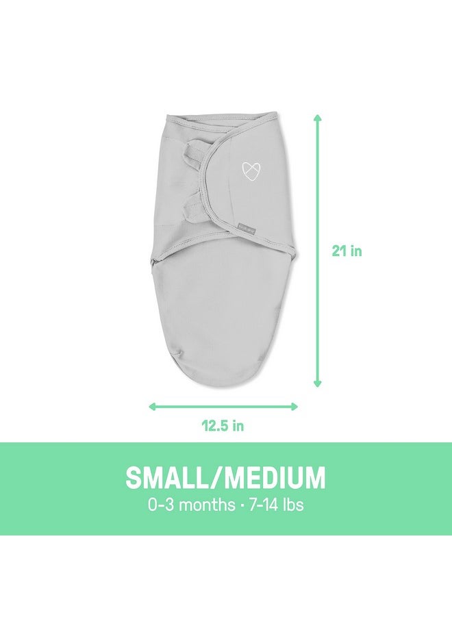 SwaddleMe - SwaddleMe by Ingenuity Original Swaddle, Size Small/Medium, For Ages 0-3 Months, 7-14 Pounds, Up to 26 Inches Long, 3-Pack Baby Swaddle Blanket Wrap - Image 1