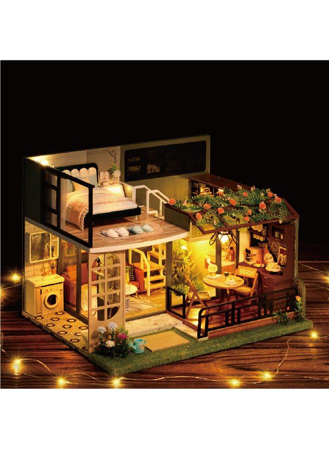 Bluejw Zhiqu House Diy Cabin Double-layer French Garden Villa Model French Hand-assembled Wooden Girlfriend Birthday Ceremony - Image 2