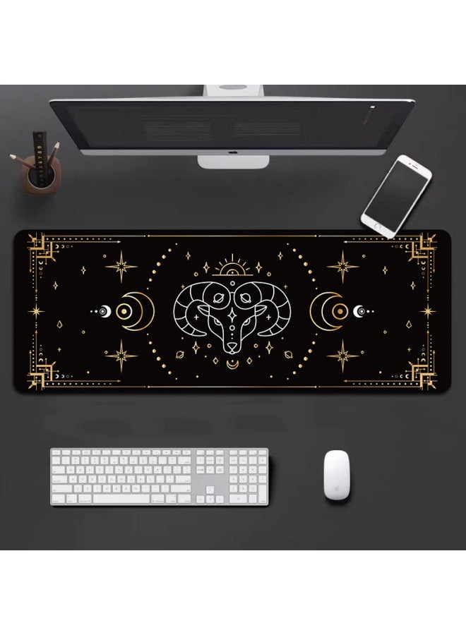 لوحة ماوس Creative Twelve Constellations البسيطة ذات الحافة القابلة للقفل Magic Array كبيرة جدًا ولوحة مفاتيح كمبيوتر للمبيت