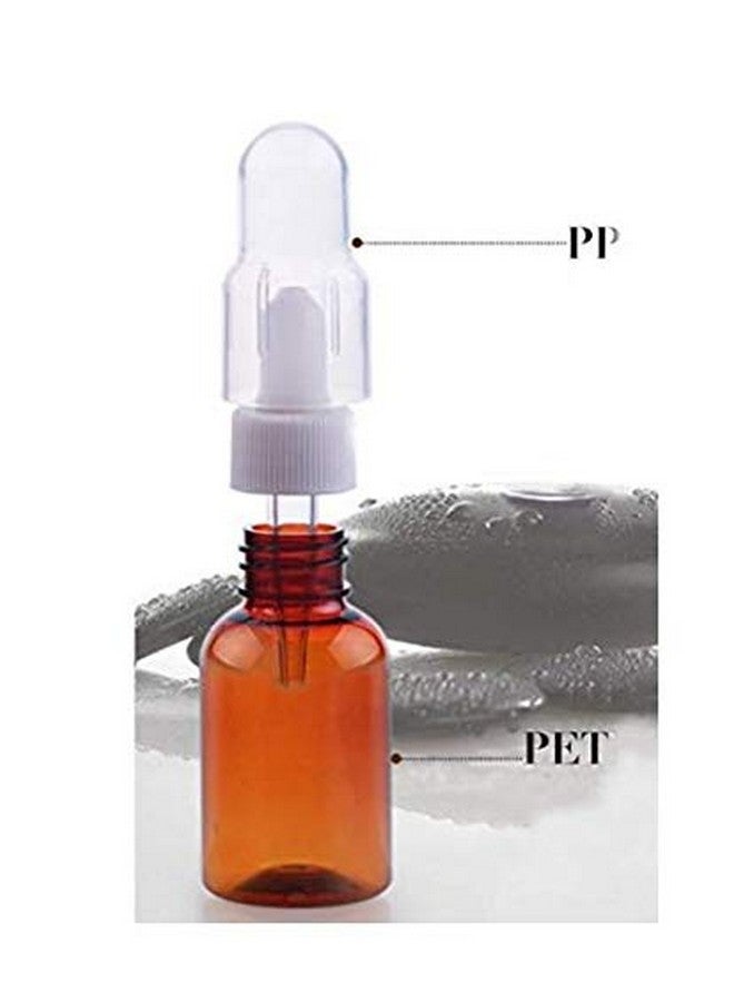 erioctry 6Pcs 25Ml Brown Plastic Dropper Bottles With Silicone Pipettes And Rubber Head Essence Makeup Cosmetic Sample Container Bottle For Essential Oil Aromatherapy Use - Image 5