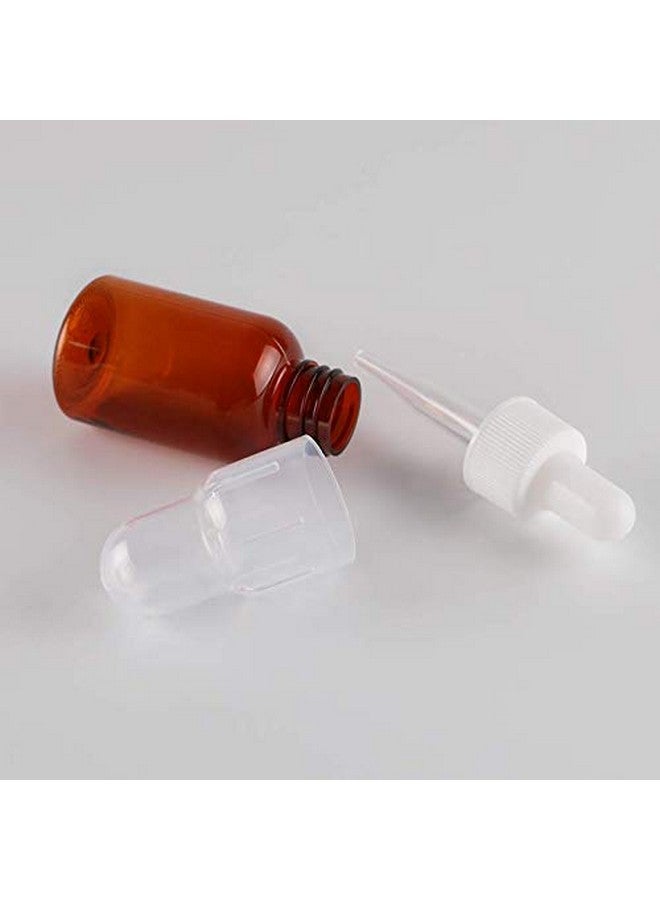 erioctry 6Pcs 25Ml Brown Plastic Dropper Bottles With Silicone Pipettes And Rubber Head Essence Makeup Cosmetic Sample Container Bottle For Essential Oil Aromatherapy Use - Image 4
