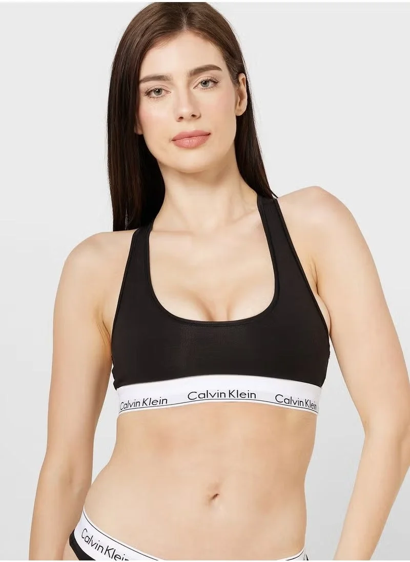 CALVIN KLEIN Knitted Logo Band Bralette
