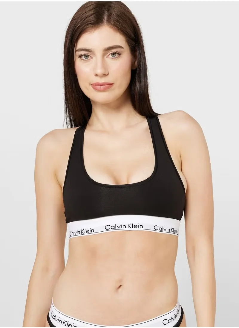 CALVIN KLEIN Knitted Logo Band Bralette