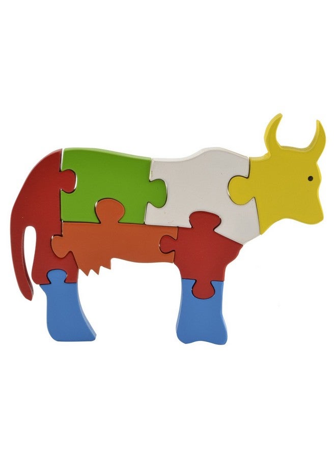 Skillofun Skillofun Wooden Take Apart Puzzle Large - Cow, Multi Color - Image 1