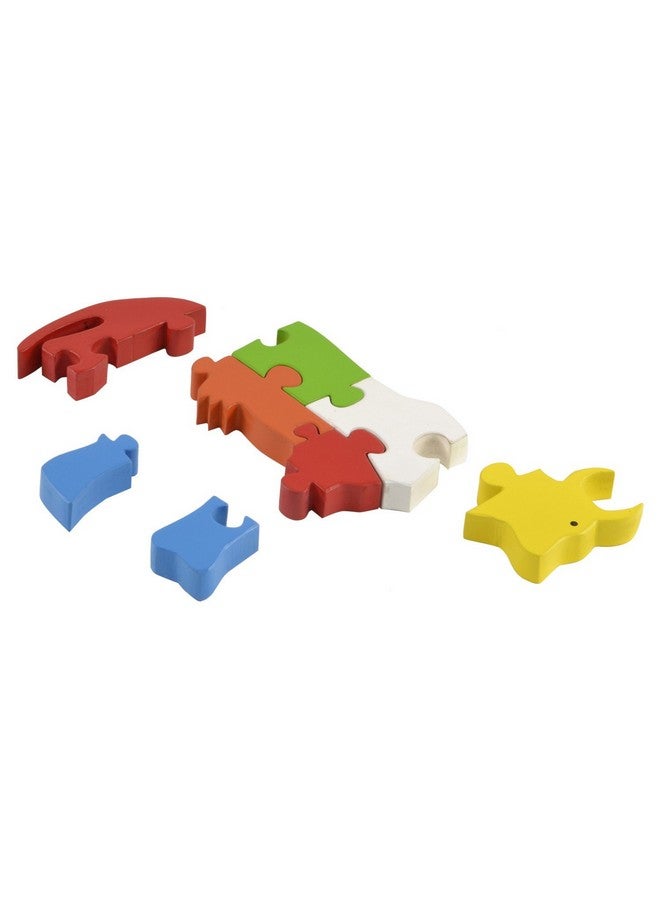 Skillofun Skillofun Wooden Take Apart Puzzle Large - Cow, Multi Color - Image 2