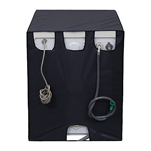 Lithara Waterproof Front Load Washing Machine Cover 8 Kg, 8.2 Kg, 8.5 Kg, 9 Kg (Grey) - Image 4
