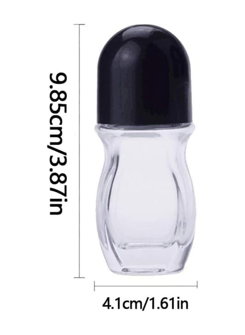 Oasisgalore 2pcs 30ml Glass Rollerball Bottles, Leak Proof Roll-on for Oils, Perfume & Cosmetics  - Image 2
