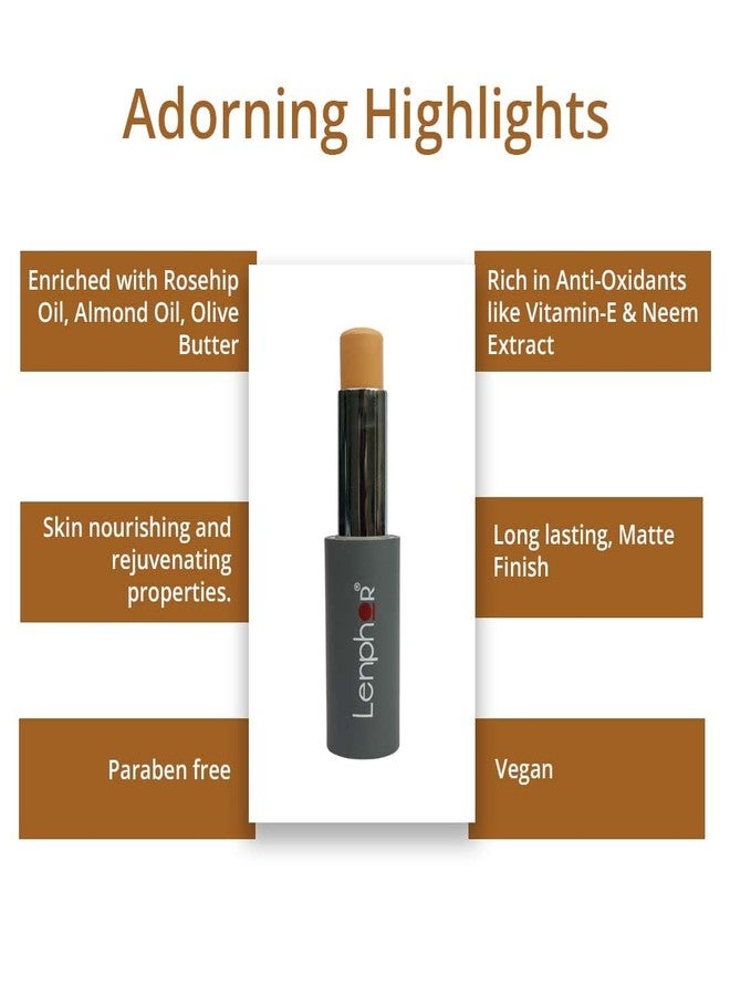 لينفور خافي عيوب لينفور إتش دي خفيف الوزن بتغطية كاملة | يخفي الهالات السوداء والعيوب، مضاد فوري لعلامات تقدم السن، سهل الدمج للغاية مع مكياج الوجه، لون عسلي 4 غرام - Image 4